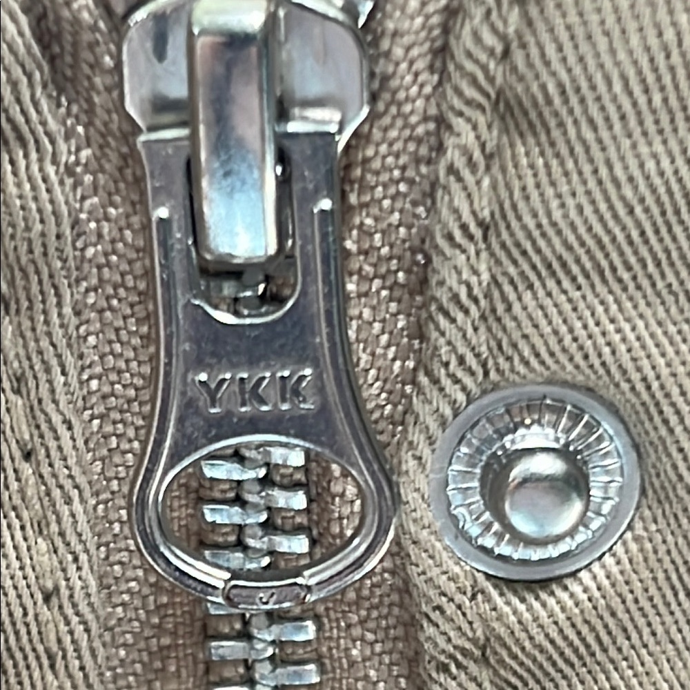 Safari Jacket, Cotton with Lots of Pockets! Zipper and Snaps, Excellent Conditi - Picture 9 of 12